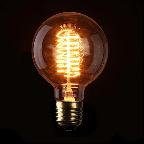 pcslot  edison bulb   spherical light incandescent filament bulb edison light
