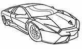 Aventador Lamborghini Coloring sketch template