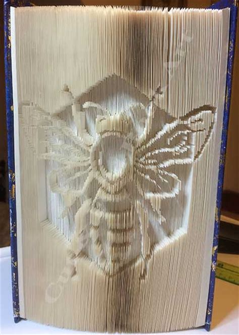 bee cut fold book folding pattern cut fold book art
