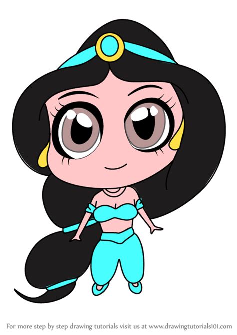 Learn How To Draw Chibi Princess Jasmine Chibi Characters