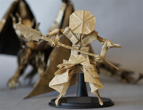 origami samurai designed  folded   rorigami