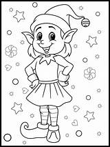 Colouring Christmas Elf Pages Kids Elves Santa Sheet Activity Reindeer Characters Gingerbread Favourite Includes Including Men His Some sketch template