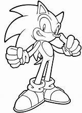 Sonic Coloring Amazing Hedgehog sketch template