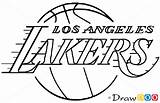 Lakers Coloring Easydraweverything Drawdoo Stencil sketch template