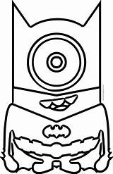 Coloring Pages Minion Batman Minions Superhero Wecoloringpage Funny Drawings Boys sketch template