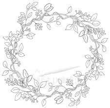 flower wreath coloring page google search   fall coloring