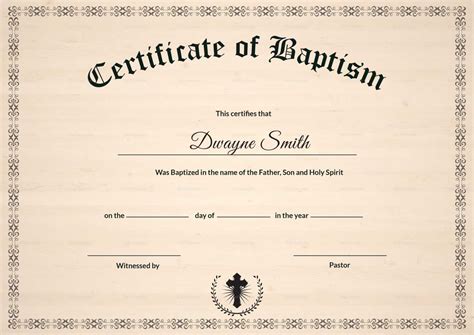 certificate  baptism template unique ideas catholic  christian