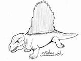 Dimetrodon Yellowimages sketch template