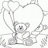 Coloring Heart Teddy Bear Bears Pages Valentine Hearts Colouring Holding Print Drawing Para Corazones Color Finished Getdrawings Getcolorings Seipp Dave sketch template