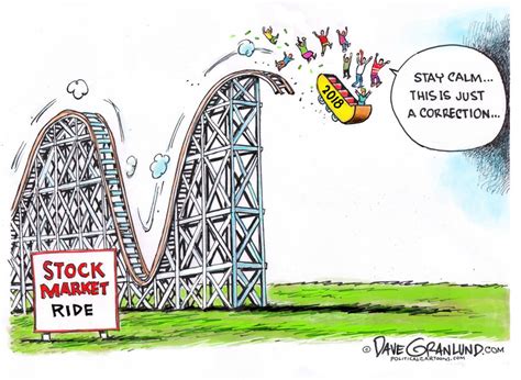 Cartoons Stock Market On A Roller Coaster In 2018