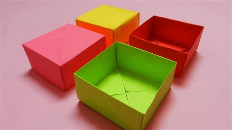 paper box easy paper box hd tutorial youtube