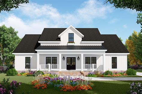 farmhouse style house plan  beds  baths  sqft plan   houseplanscom