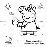 Peppa Pig Colouring Pages Printout Regatta sketch template
