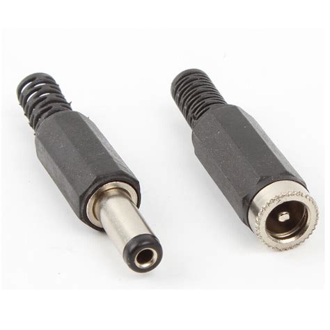 pair pcs mm  mm male female dc power plug socket jack connector ebay