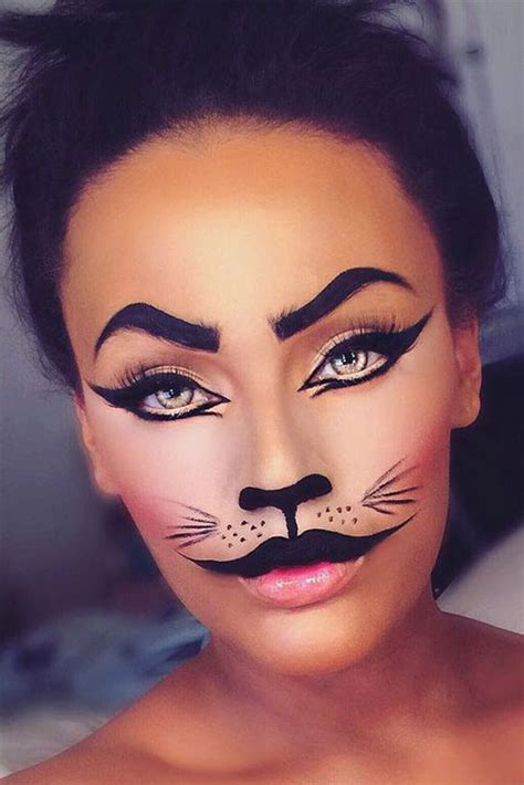 15 Halloween Cat Face Makeup Ideas For Girls And Women 2017