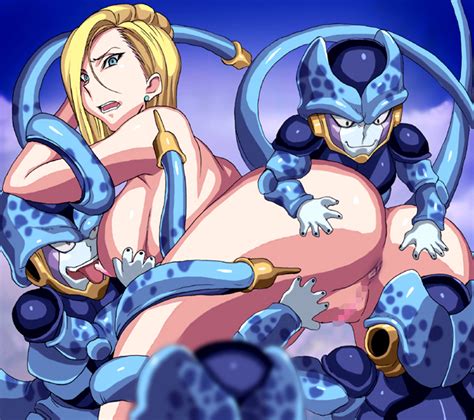 Rule 34 Android 18 Ass Backboob Blonde Hair Breasts Cell
