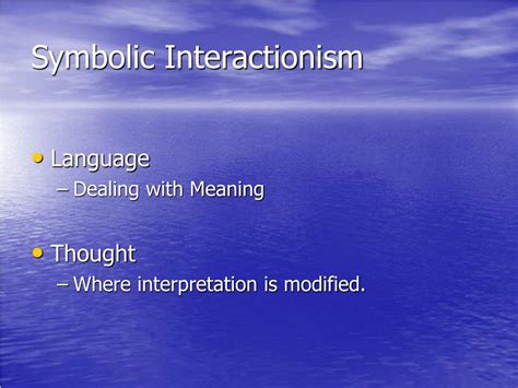 george herbert meads symbolic interactionism powerpoint