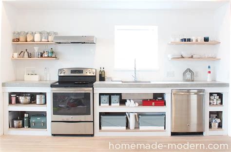 homemade modern ep88 kitchen shelves