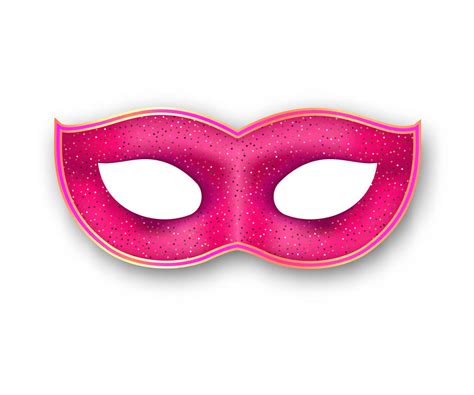 ピンクのマルディグラ マスクのイラスト