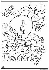 Tweety Coloring Bird Pages Printable Sylvester Getcolorings Color Getdrawings sketch template