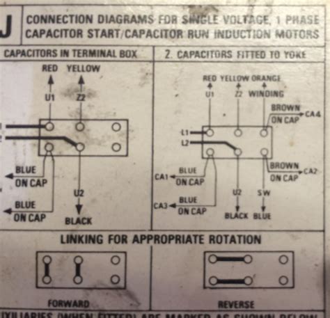 diagram wiring diagram  single phase motor  start  run