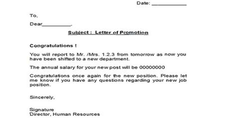 letter  promotion  employer qs study
