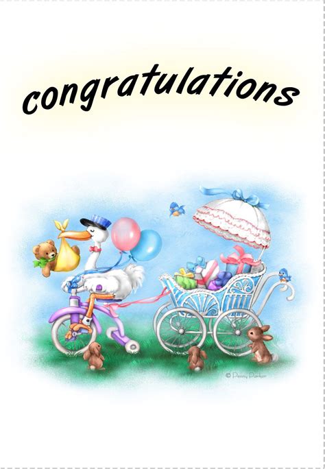 printable congratulations baby cards  printable