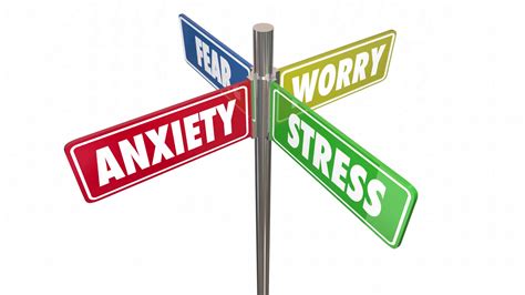 anxiety stress fear worry signs words   animation motion background  sbv
