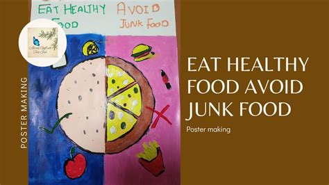 poster  avoid junk food poster making youtube