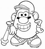 Coloring Pages Potato Head Mr Printable Sports Sheets Baseball Print Template Color Parts Fun Body Getdrawings Roundup Ultimate Getcolorings sketch template