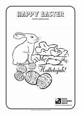 Bunny Easter Coloring Pages Cool Print sketch template