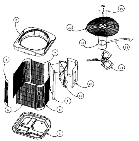cabinet parts diagram parts list  model hbrg carrier parts air conditioner heat
