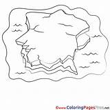Iceberg Coloring Getdrawings sketch template