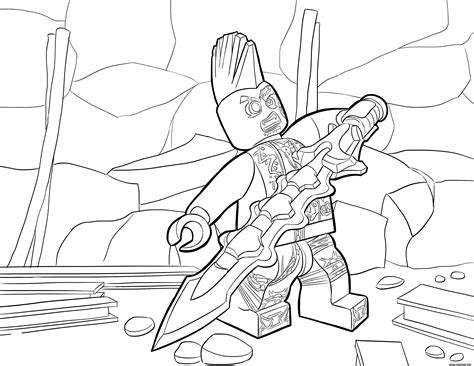 coloriage lego ninjago eyezor dessin