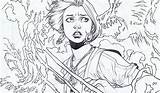 Buffy Coloring Pages Vampire Slayer Horse Issue Season Dark Divyajanani Tablet sketch template