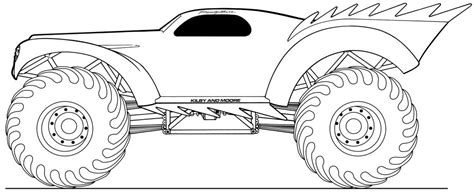 monster truck transportation  printable coloring pages