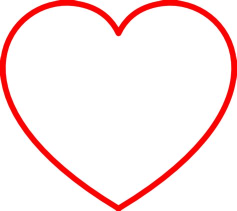 vector heart outline clipart   cliparts  images