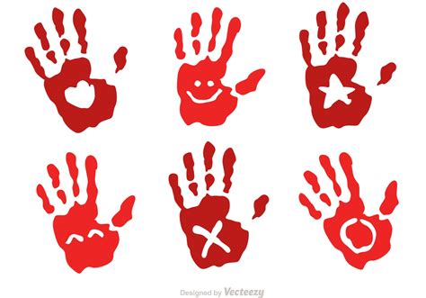 child handprint  symbol vectors   vector art stock
