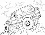 Safari Wrangler Procoloring Jeeps Teraflex Dibujar Uitprinten Downloaden sketch template