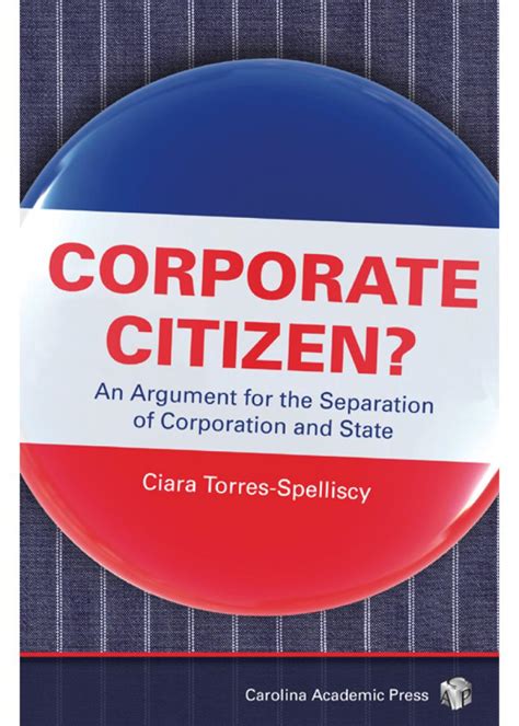 corporate citizen an argument for the separation of corporation and