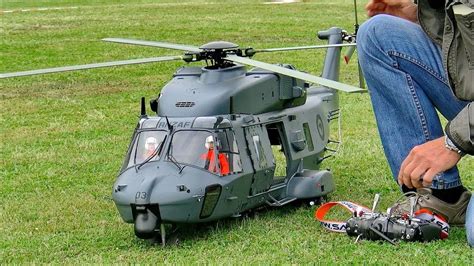 wow amazing rc nh  electric scale model helicopter  fascinating details flight