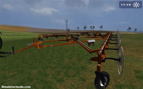 hesston  wheel rake farming simulator   mods ats mods