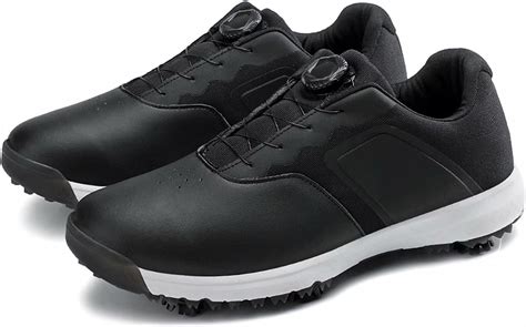 mens waterproof golf shoe removable cleats breathable microfiber leather golf shoes outdoor
