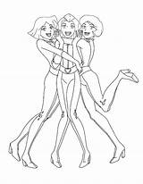 Totally Spies Pages Coloring Getcolorings Getdrawings sketch template