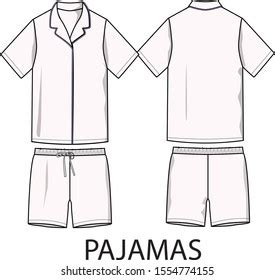 children pajama template images stock  vectors shutterstock