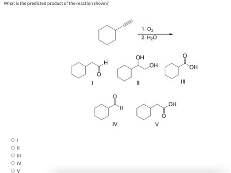 solved    predicted product   reaction shown cheggcom