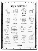 Coloring Medial Sounds Articulation Initial sketch template