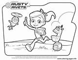 Rusty Pages Coloring Rivets Getcolorings sketch template