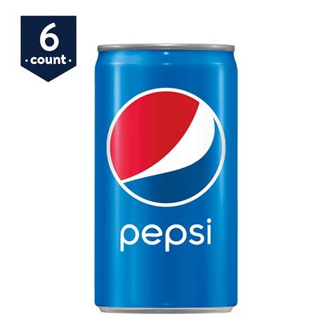 pepsi soda mini cans  oz cans  count walmartcom