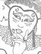Carnival Coloring Pages Kids Children Color Printable sketch template